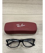 RAY BAN RB1531 3748 Black Unisex Kids Rectangle Full Rim Eyeglasses 48-1... - $29.69