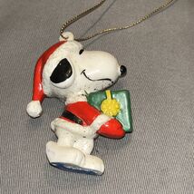 Vintage Snoopy Ornament (holding Present) by peanuts United Feature Synd... - $6.86
