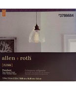 Nickel/wood Flynn 1-Light Transitional Seeded Glass Dome Hanging Pendant... - $734.82 MXN