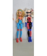 Superhero Doll Lot Super Girl Harley Quinn - $16.98