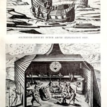 Dutch Whaling Exploration Arctic 1926 Nautical Antique Print Whale Hunti... - $19.99