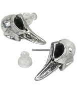 Alchemy Gothic Rabeschadel Earrings Pair Raven Skulls Surg Steel Posts E... - £21.29 GBP