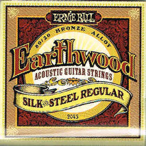 Ernie Ball Earthwood Silk &amp; Steel Regular Acoustic Guitar Strings 80/20 Bronze.. - £8.73 GBP
