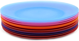 Everyday Plates Set Of 12 Unbreakable And Reusable 10 Inch Plastic Dinner Plates - £21.36 GBP