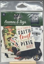 Echo Park Lost In Neverland Frames & Tags Scrapbook Die Cut 33pc - $3.00
