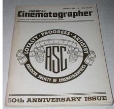 American Cinematographer Magazine Vintage January 1969 50th Anniversary Issue - £27.64 GBP