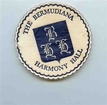 The Bermudiana Hotel Harmony Hall Coaster Bermuda 1950&#39;s - £13.95 GBP