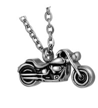 Motorcycle Urn Necklace for Ashes Stainless Steel - £49.91 GBP