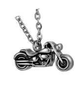 Motorcycle Urn Necklace for Ashes Stainless Steel - £46.92 GBP