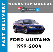 Ford Mustang 1999 2000 2001 2002 2003 2004 Service Repair &amp; Workshop Manual - £5.50 GBP
