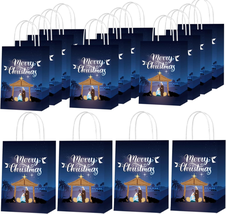 16 Pieces Christmas Nativity Gift Bags O Holy Night Gift Bags for Holy Night Dec - £11.89 GBP