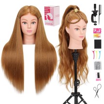 Mannequin Head Human Hair for Cosmetology - Manikin Head With 80 Human H... - $46.17
