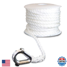 SeaSense 5/16"x75' 100% Nylon Anchor Line, 8500lb Break Strength - $35.80