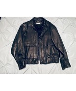 LEATHER ZIPPER JACKET SACKS FIFTH AVE MENS ANDREW MARC SIZE L/G EXCELLEN... - $426.29 CAD