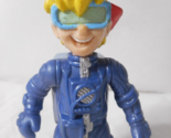 Burger King Kid Vid Figure Toy Cake Topper Promo Wind-Up Blue Suit 4 1/4... - $7.80