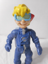 Burger King Kid Vid Figure Toy Cake Topper Promo Wind-Up Blue Suit 4 1/4&quot; Tall - £6.23 GBP