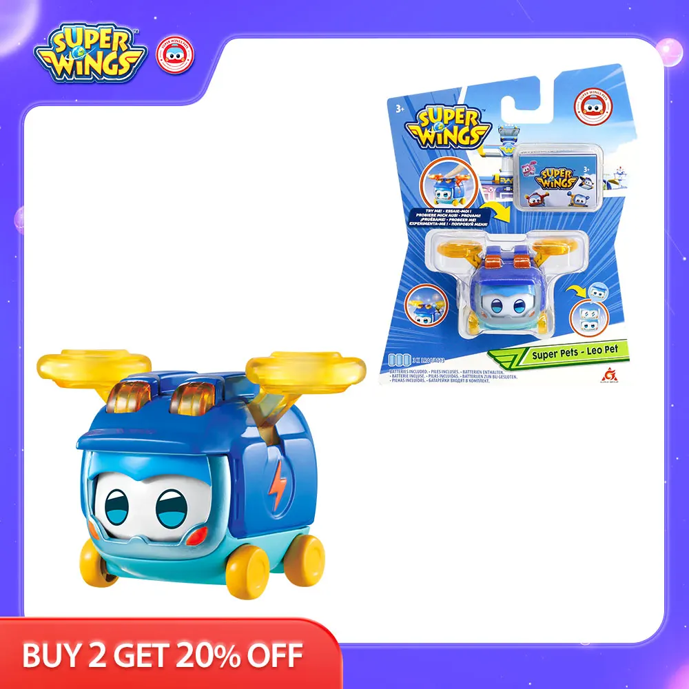 Super Wings S5 Super Pet Astra Leo Sunny Transforming Change Expressions With - £18.98 GBP