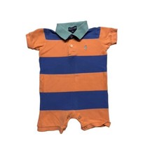Ralph Lauren Romper Baby Boys Small 3-6 Months  Multi-Colored Striped Logo - $10.59