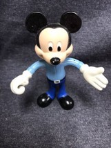 Vintage Mickey Mouse 5&quot; Rubber Figure Walt Disney Company - $7.92
