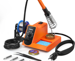 Anti-Static Soldering Iron Station Kit with On-Off Switch Temperature Ad... - £52.53 GBP