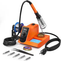 Anti-Static Soldering Iron Station Kit with On-Off Switch Temperature Adjustable - £52.29 GBP