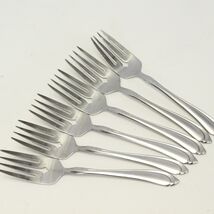 Oneidacraft Shasta Salad Forks 6 1/4" Deluxe Stainless Lot of 6 - $19.59