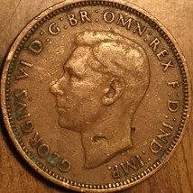 1944 Uk Gb Great Britain Half Penny Coin - £1.42 GBP