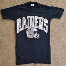 New Vintage Los Angeles Raiders Black NFL T-shirt Size S - £17.21 GBP