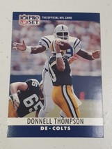 Donnell Thompson Indianapolis Colts 1990 Pro Set Card #136 - £0.77 GBP