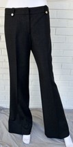 Tory Burch Wool Pants Slacks Flat Front Charcoal Grey Size 10 - £36.30 GBP