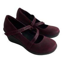 Skechers Rumbler Womens Shoes Size 7 Maroon Mary Jane Wedge Shoes Norm Core - £24.52 GBP