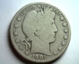 1901-O Barber Half Dollar Good G Nice Original Coin Bobs Coins Fast Shipment - £22.82 GBP