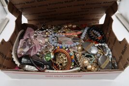 Craft Repair Costume Junk Jewelry Lot USPS Small Flat Rate Box JL6102410 - $15.00
