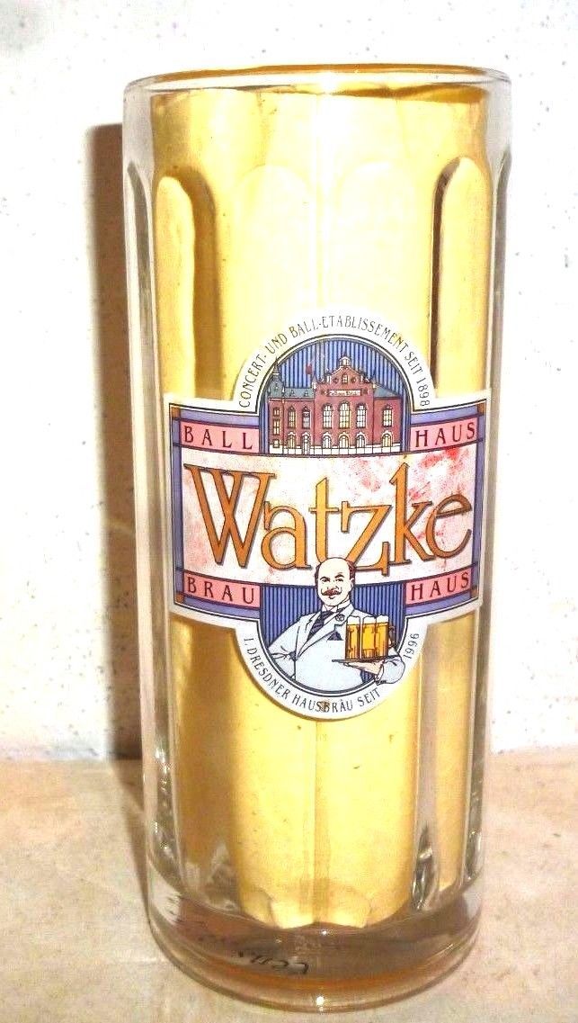 Brauhaus Watzke Dresden German Beer Glass Seidel - $9.50