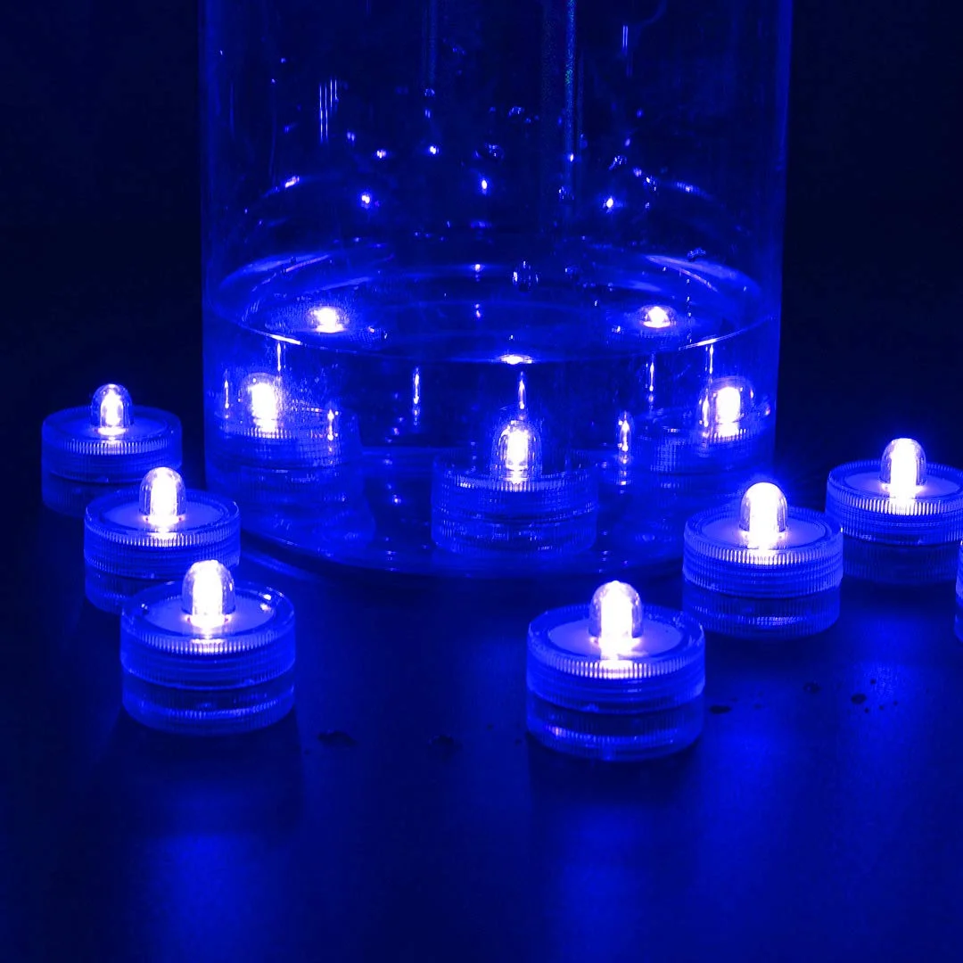 12pcs/Lot Waterproof LED Tea Lights With Battery Submersible LED Candle Lamp For - £139.23 GBP
