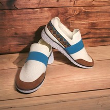 MUK LUKS Boardwalk Power Walk Slip-on Sneakers Women&#39;s Size 10 Aztec Detail - £18.32 GBP