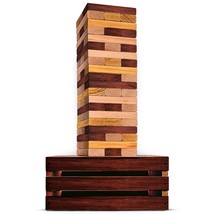 Games - Reclaimed Giant Tower Game | 60 Large Blocks | Storage Crate/Outdoor Gam - £162.13 GBP