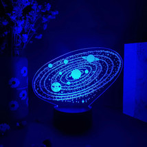 Solar System 3D Optical Illusion Lamp Universe Space Galaxy Night Light for Kids - £8.74 GBP+