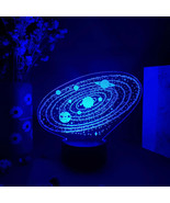Solar System 3D Optical Illusion Lamp Universe Space Galaxy Night Light ... - $11.55+