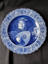 13&quot; Delft ram Holland blue Wall Plate Charger after Frans Hals The Jester - £96.70 GBP