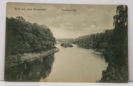 Germany Hubertus Lake 1911Grunewald to Ashburnham Massachusetts Postcard H7 - £10.34 GBP