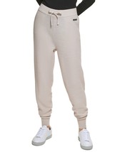 MSRP $70 Calvin Klein Jeans Honeycomb Jogger Pants Beige Size Medium (DEFECT) - £13.39 GBP