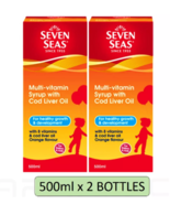 SEVEN SEAS MULTIVITAMIN SYRUP WITH COD LIVER OIL 500ML + 500ML DHL EXPRESS  - $136.91 CAD