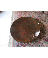 MONUMENTAL DISH LACQUER HAND PAINTED 35&quot;  - £93.83 GBP