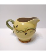 Vintage Creamer, Pistoulet by Pfaltzgraff, Yellow Green Floral, Small Pi... - £13.36 GBP