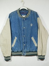 Vintage Embroidered Texaco Swingster Jean Jacket Full Snap Large - £47.84 GBP
