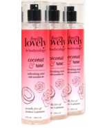 3 Ct Bodycology 8 Oz Free &amp; Lovely Coconut &amp; Rose Essential Oils Refresh... - £20.33 GBP