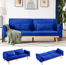 Awqm Memory Foam Couch Set, Upholstered Modern Daybed, Office (Blue). - £239.20 GBP