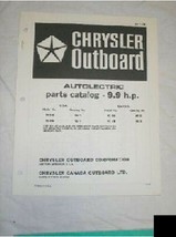 Chrysler Outboard Parts Catalog Autolectric 9.9 HP - £7.34 GBP