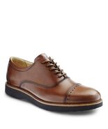 Samuel Hubbard Men's Market Cap Lace Up Leather Brogue, Whiskey, Size 11.5 - $282.10